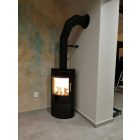 ROMOTOP LAREDO 01 csempe kandallókályha - fényes fekete