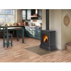 ROMOTOP SIENA N 01 csempe kandallókályha - matt fekete