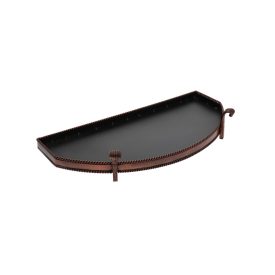 Parázsfogó tálca bronz antik íves 60 cm