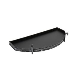 Parázsfogó tálca ezüst antik íves 60 cm