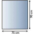 Átlátszó üveg alátétlap 90 x 75 cm