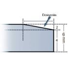 Átlátszó üveg alátétlap 90 x 75 cm