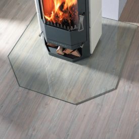   Átlátszó üveg alátétlap 100 x 100 cm 2x45° csapott sarok