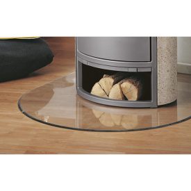 Átlátszó üveg alátétlap 100 x 100 cm r 500 kerekített