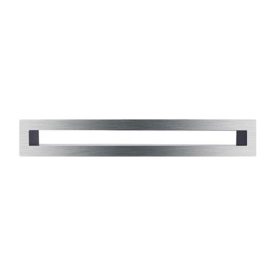 Minimál kandalló szellőző inox 60 x 800 mm