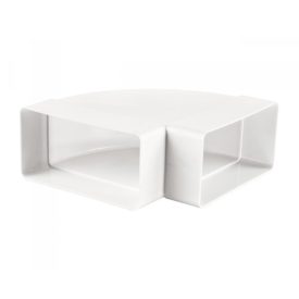Műanyag vízszintes könyök 90° / 60 x 204 mm