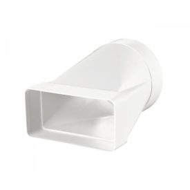  Műanyag 204 x 60 mm átalakító idom Ø125 mm - egyenes, excentrikus