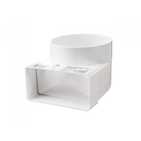 Műanyag 204 x 60 mm átalakító idom - függőleges Ø 125
