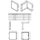 Szigetelt, mágneses szervizajtó 40 x 40 cm 