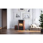 AUSTROFLAMM PALLAS BACK csempe kandallókályha beépített sütővel és főzőlappal