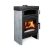AUSTROFLAMM PALLAS BACK zsírkő kandallókályha beépített sütővel és főzőlappal