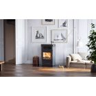 AUSTROFLAMM PALLAS BACK zsírkő kandallókályha beépített sütővel és főzőlappal