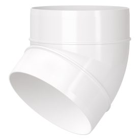 Műanyag könyök idom 45 ° Ø 125 mm körcsatornához