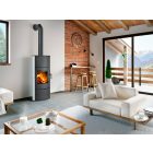 ROMOTOP SONE H 11 csempe kandallókályha - gyöngyházfehér