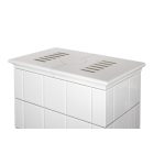 ROMOTOP BARACCA 10 csempe kandallókályha  - matt fehér