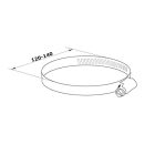 Rozsdamentes acél csőbilincs Ø 100 mm - Ø 150 mm