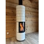 LEDA COLONA kandallókályha - fehér zománc