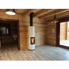 LEDA COLONA kandallókályha - fehér zománc