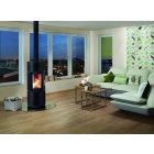 LEDA COLONA lite kandallókályha 2 gyűrűvel - fekete