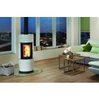 LEDA COLONA lite kandallókályha 2 gyűrűvel - fehér zománc