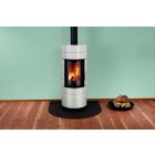 LEDA COLONA lite kandallókályha 2 gyűrűvel - fehér zománc