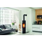 LEDA PEPPA kandallókályha - fekete