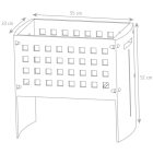 LEDA Kültéri fatüzelésű kandallóbox, terasztfűtés