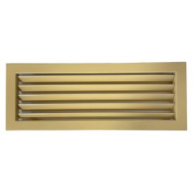   Kandallórács 45 x 17 cm fix zsalus bézs szellőzőrács fém - értékcsökkent (szinterezési hiba a termék sarkainál)