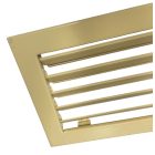 Kandallórács 45 x 17 cm fix zsalus bézs szellőzőrács fém - értékcsökkent (szinterezési hiba a termék sarkainál)