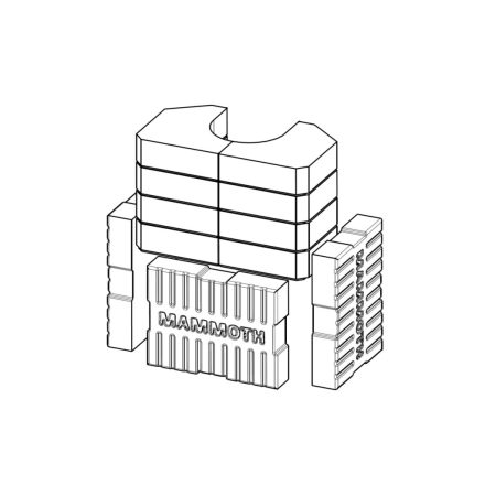 AKKUM CARA C N Felső hőtároló szett kandallókályhához