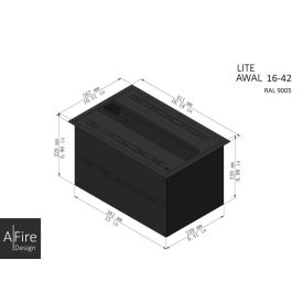 AFIRE LITE 42 CM VÍZPÁRA KANDALLÓBETÉT