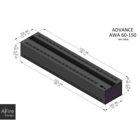 AFIRE ADVANCE 150 CM VÍZPÁRA KANDALLÓBETÉT