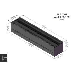 AFIRE PRESTIGE 150 CM VÍZPÁRA KANDALLÓBETÉT