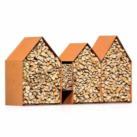 RB 73 BRUGES 3 HOUSES FATÁROLÓ - Corten acél