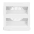 Ø 125 mm-es fehér külső levegő esővédő sapka rovarvédő fém hálóval