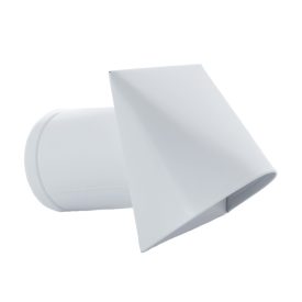   Fehér külső levegő esővédő sapka rovarvédő fém hálóval Ø 100 mm - Ø 200 mm