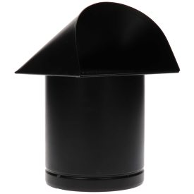   Ø 100 mm fekete külső levegő esővédő sapka rovarvédő fém hálóval