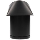 Ø 100 mm fekete külső levegő esővédő sapka rovarvédő fém hálóval