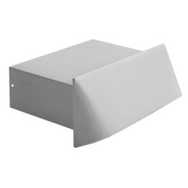   200 x 90 mm-es fehér külső levegő esővédő sapka rovarvédő fém hálóval