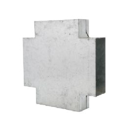 Fém négyágú lapos elosztó idom 200 x 90 mm