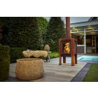 RB 73 FENNEK 50 KÜLTÉRI KANDALLÓ - Corten acél