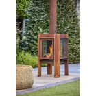 RB 73 FENNEK 50 KÜLTÉRI KANDALLÓ - Corten acél