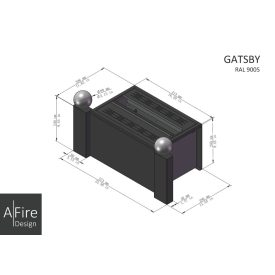 AFIRE GATSBY VÍZPÁRA KANDALLÓBETÉT