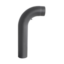   Íves füstcső 90° Ø 150 mm rejtett tisztítónyílással, rövid vízszintes szakasszal