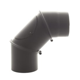   Füstcső könyök cső forgatható Ø 120 mm tisztítónyílással