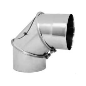   Füstcső könyök cső forgatható Ø 200 mm tisztítónyílással