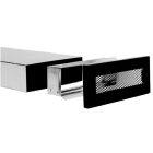 Fehér fedőrács 200x90 mm-es fém csatornához, beltéri