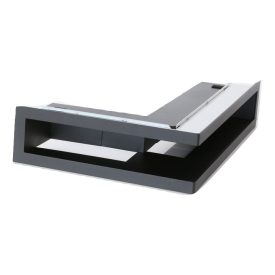    Sarok jobbos/balos fekete szellőzőrács beépítő kerettel 500x500x100 mm