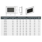 450 x 170 mm fehér kandalló szellőzőrács