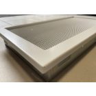 450 x 240 mm fehér kandalló szellőzőrács - értékcsökkent